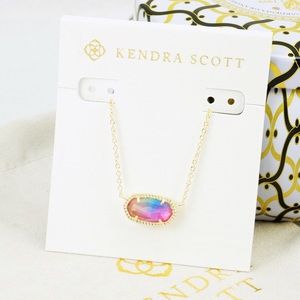Kendra Scott Elisa Watercolor Gold tone Necklace
